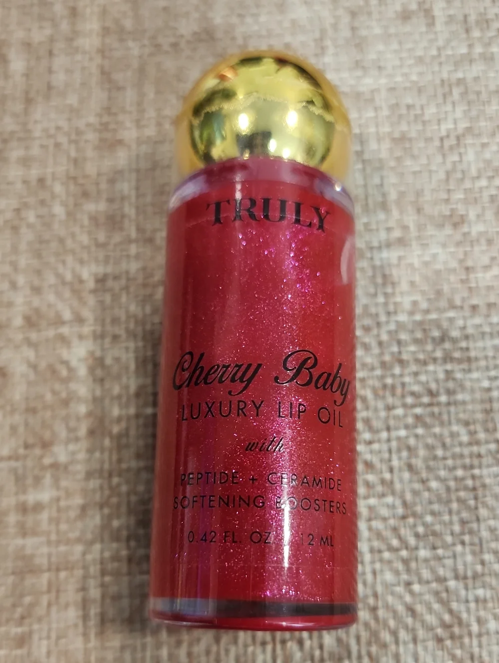 TRULY Cherry Baby Luxury Lip Oil — Sparkling